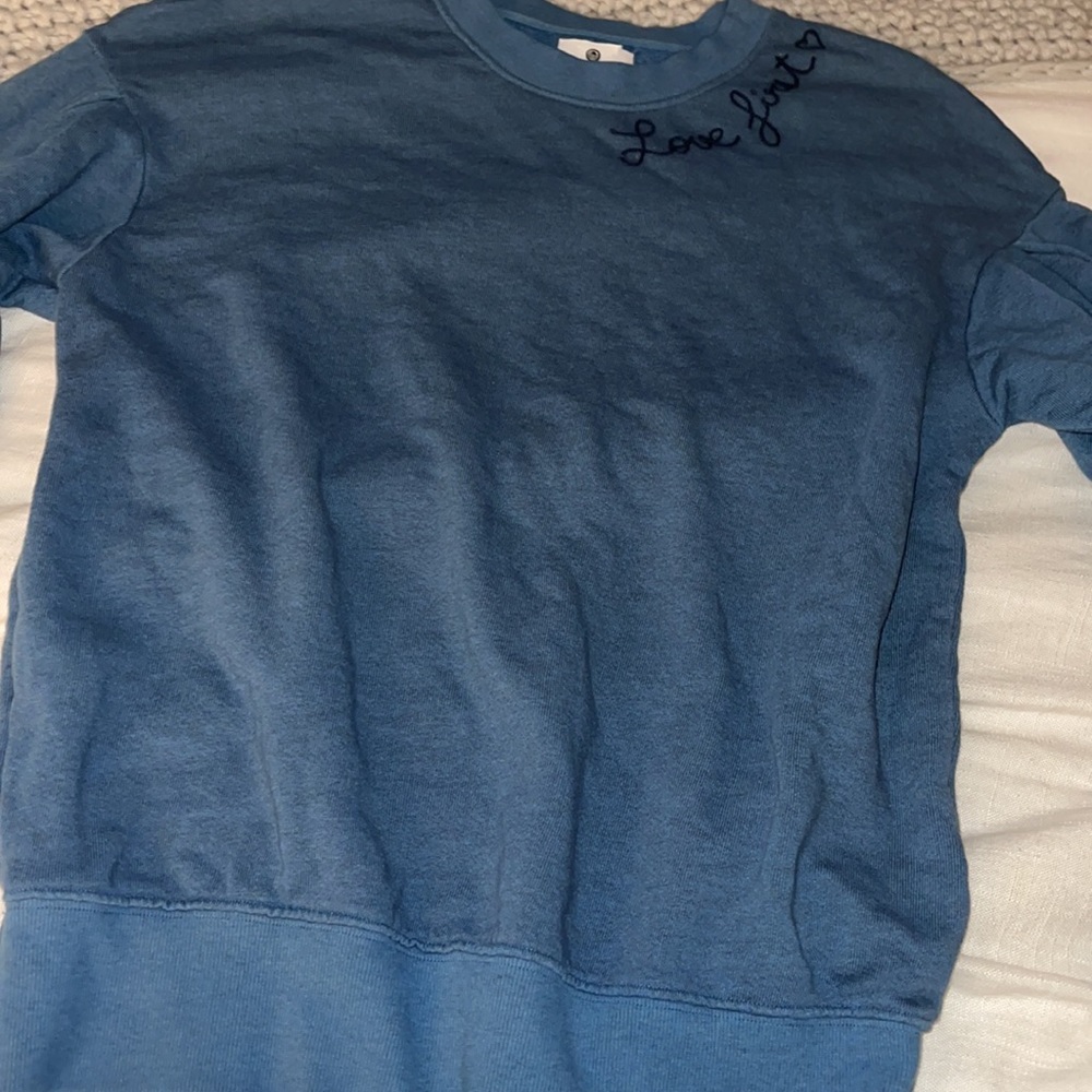 Sundry // Love First Embroidered Sweatshirt NWOT🌛 - Picture 11 of 12